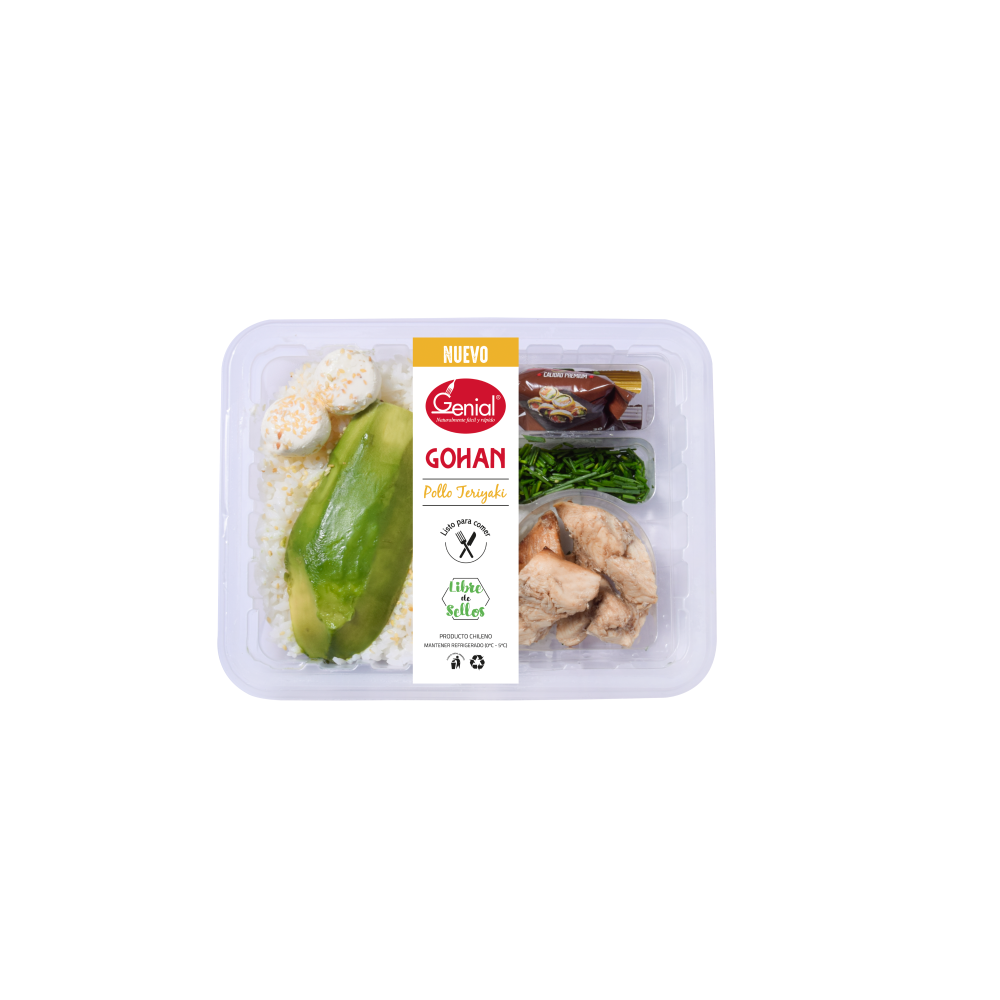 CAJA (5 UN) GOHAN POLLO PALTA GENIAL 380GR